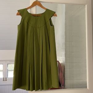 Lovely Mina Stone pleated baby doll dress xs